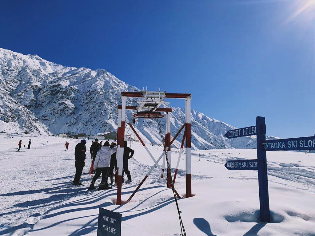 Skiing in Pakistan Rattu Astore Valley natural snow slopes